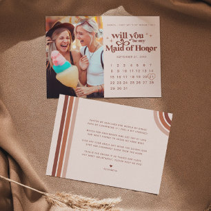 Faire-part Sois ma demoiselle d'honneur Photo & Calendrier