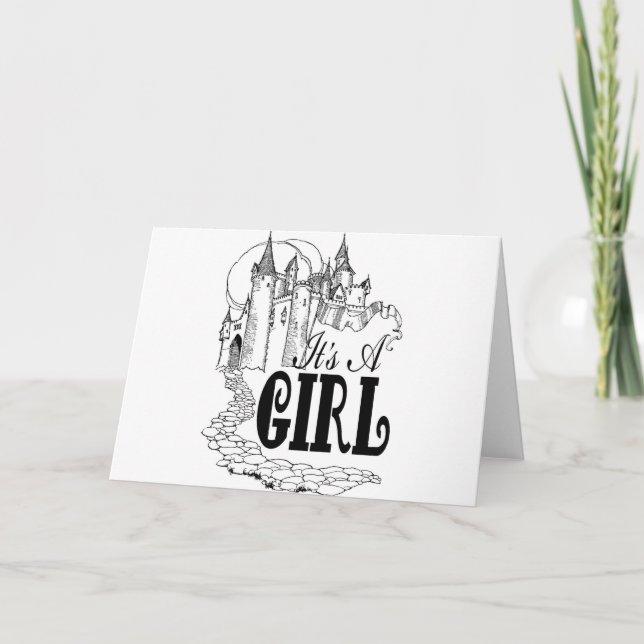 Faire-part Son une nouvelle collection de bébé de fille (Devant)