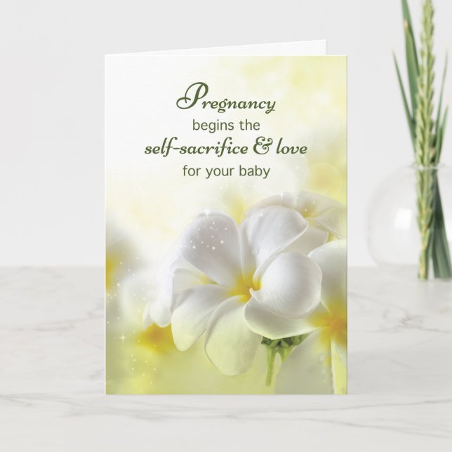 Faire-part Soutien à la grossesse difficile, religieux (Devant)