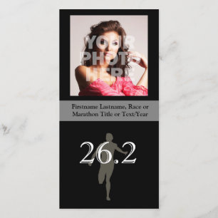 Faire-part Souvenir personnalisé du marathonien 26,2
