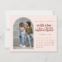 Soyez ma servante d'honneur | Photo et calendrier