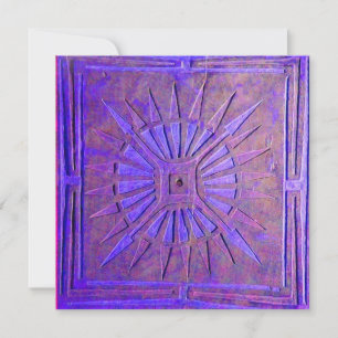 Faire-part STAR DU MATIN, bleu vif, blanc