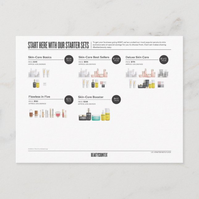 Faire-part Starset Carte Postale Beautycounter (Devant)