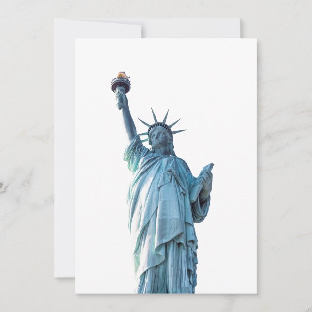 Faire-part Statue de la liberté (Devant)