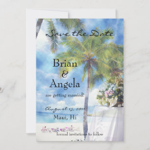 Faire-part STD de mariage de plage