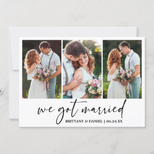 Faire-part Stylo d'encre de calligraphie moderne 3 Mariage ph