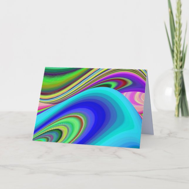 Faire-part Summerfeel, Rainbowart 3D Abstrait (Devant)