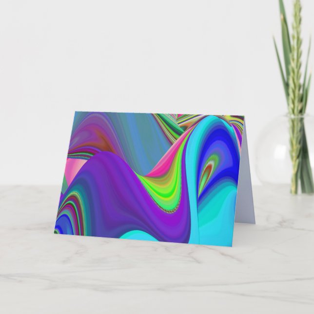Faire-part Summerfeel, Rainbowart 3D Abstrait (Devant)