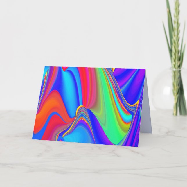 Faire-part Summerfeel, Rainbowart 3D Abstrait (Devant)