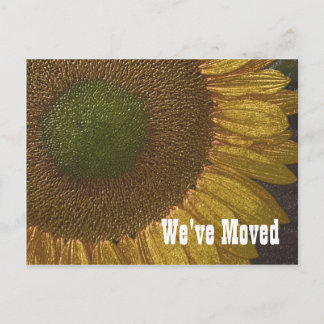 Faire-part Sunflower Centre Nouvelle adresse Carte postale Fl