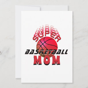 Faire-part Super Maman de Basket Sportive Fête des Mères