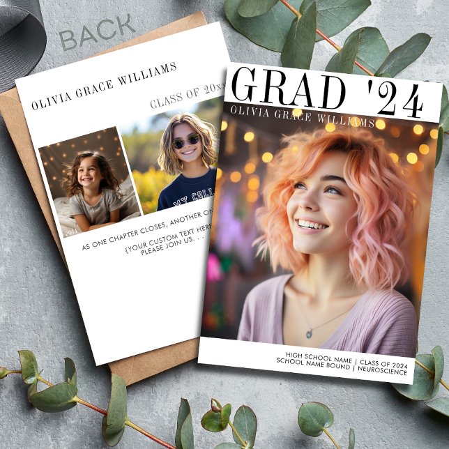 Faire-part Superposition minimaliste moderne 2024 (Créateur téléchargé)