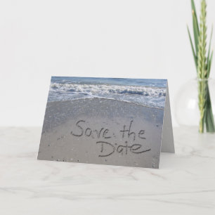 Faire-part Sur la plage Sauvez la date