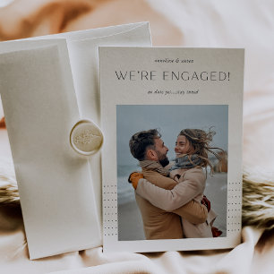 Faire-part Sur le point   Fiançailles photo