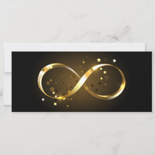 Faire-part Symbole d'infini doré