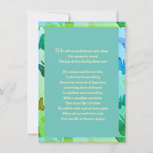 Faire-part Sympathie merci numérique moins de 2 dollars uniqu