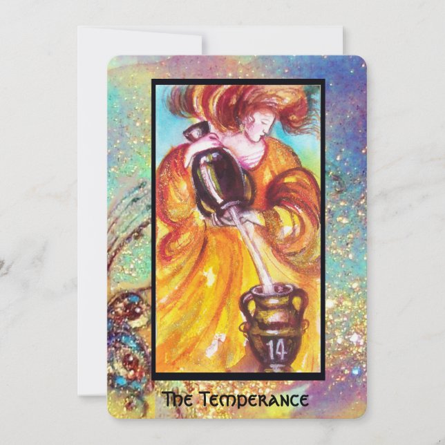 FAIRE-PART TAROTES DES OMBRES PERDUES / LA TEMPÉRANCE (Devant)
