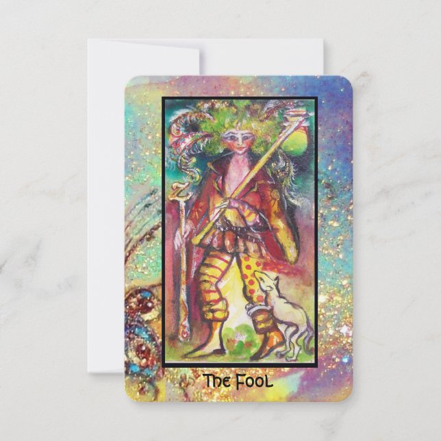 FAIRE-PART TAROTES DES OMBRES PERDUES / LE FOOL (Devant)