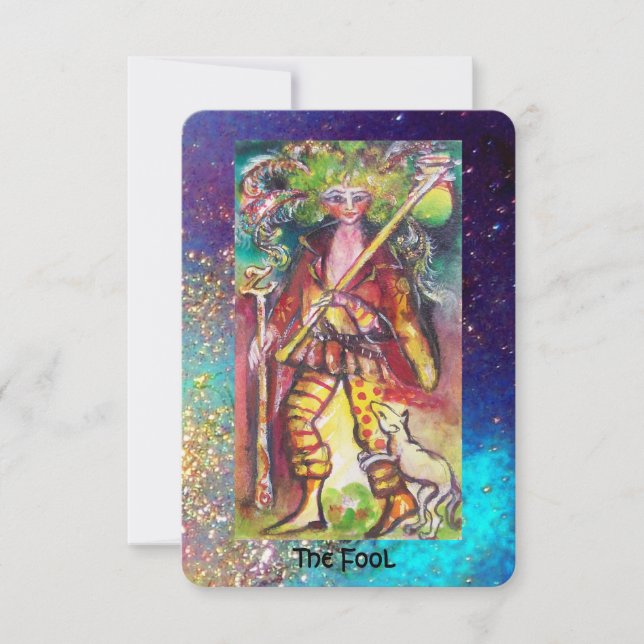 FAIRE-PART TAROTES DES OMBRES PERDUES / LE FOOL (Devant)