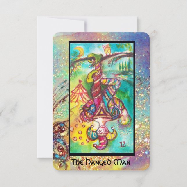 FAIRE-PART TAROTES DES OMBRES PERDUES / L'HOMME HANGÉ (Devant)