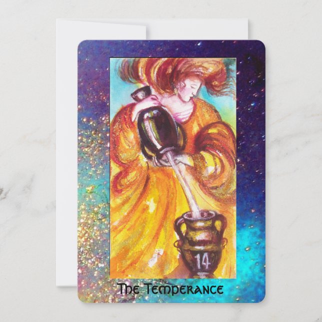 FAIRE-PART TAROTS DES OMBRES PERDUES / LA TEMPÉRANCE (Devant)