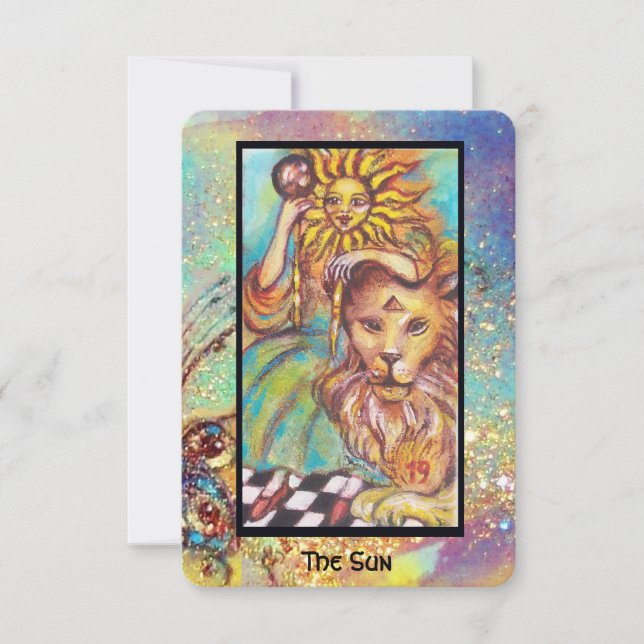 FAIRE-PART TAROTS DES OMBRES PERDUES / LE SOLEIL (Devant)