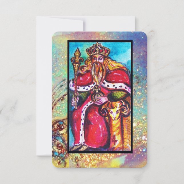 FAIRE-PART TAROTS DES OMBRES PERDUES / L'EMPEREUR (Devant)