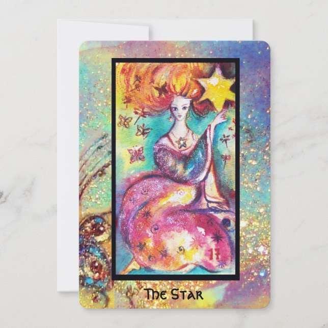 FAIRE-PART TAROTS DES OMBRES PERDUES / L'ÉTOILE (Devant)