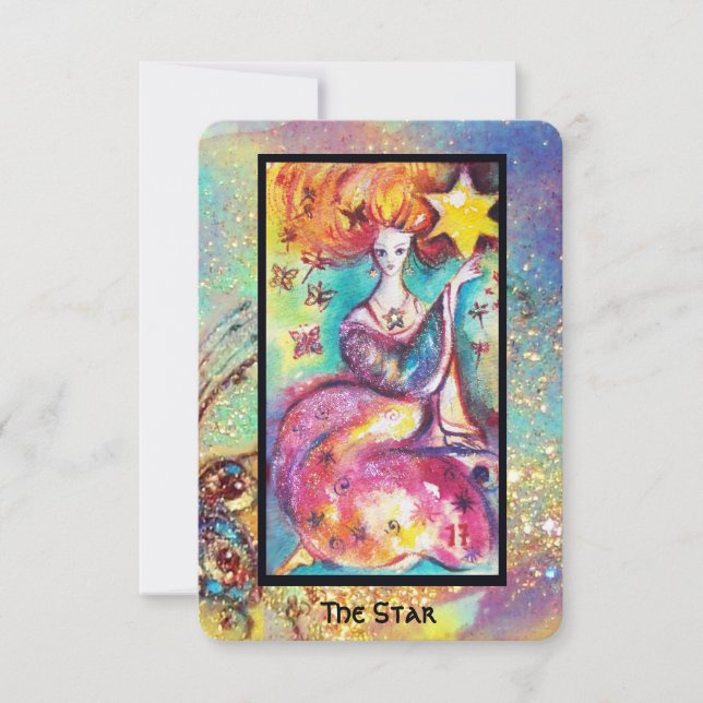 FAIRE-PART TAROTS DES OMBRES PERDUES / L'ÉTOILE (Devant)