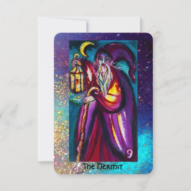 Faire-part TAROTS DES OMBRES PERDUES / L'HERMIT Pearl (Devant)