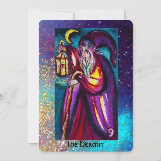 Faire-part TAROTS DES OMBRES PERDUES / L'HERMIT Pearl (Devant)
