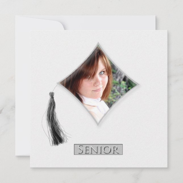 Faire-part Tassel de graduation en diamant (Devant)