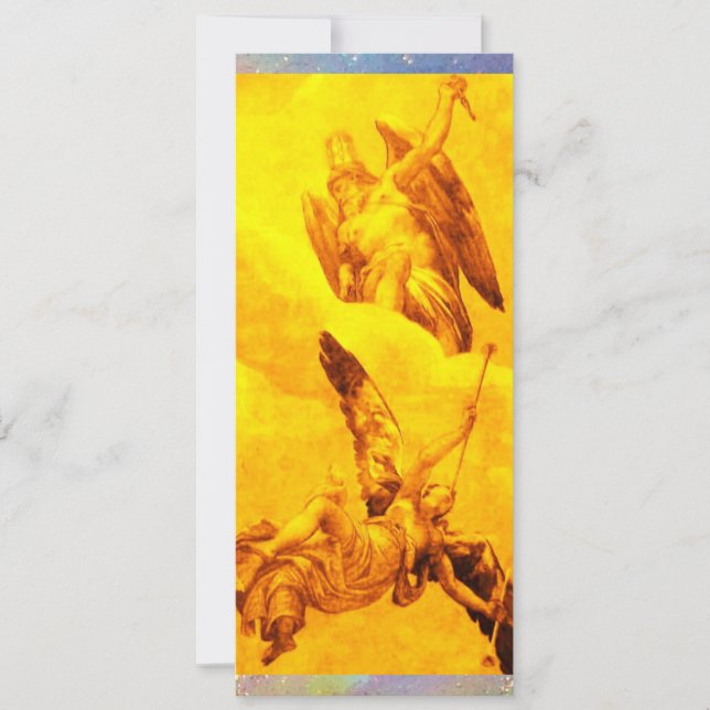 Faire-part TEMPS ET FAME, jaune (Devant)