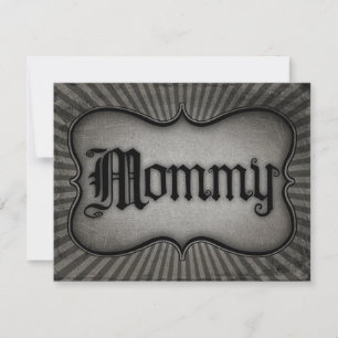 Faire-part Texte gothique maman
