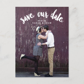 Faire-part Texte incurvé mignon | Carte postale Photo Enregis