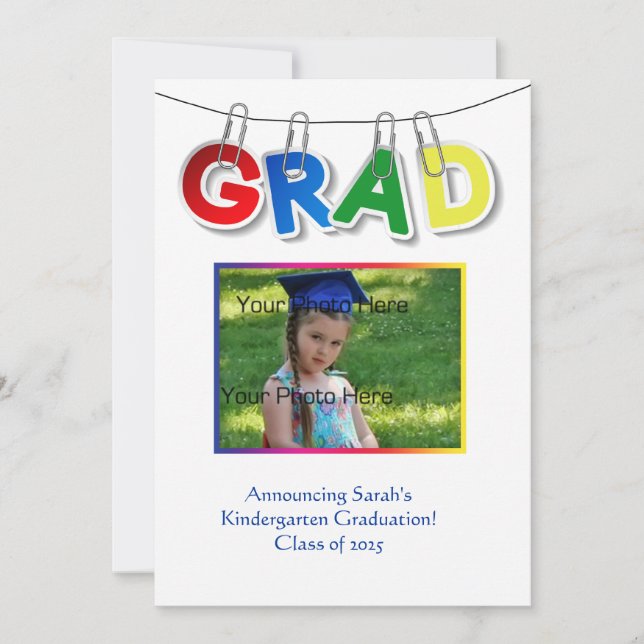 Faire-part Texte principal - Photo (Devant)