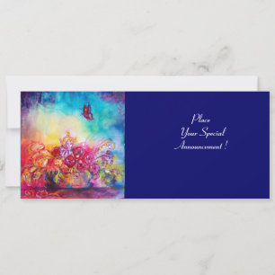 FAIRE-PART THUMBELINA, PANIER À FLEURS ET BOUTEILLE