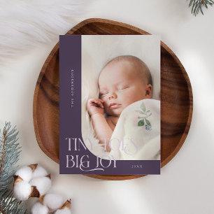 Faire-part Toile minuscule Gros Joy Plum Photo Naissance