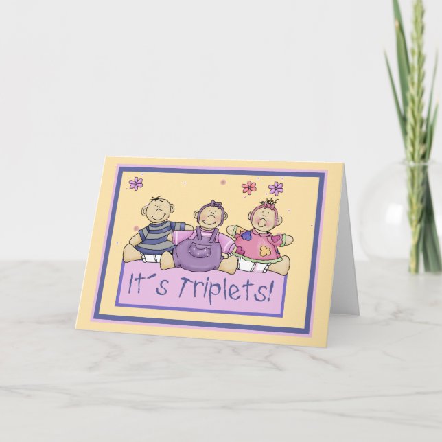 Faire-part Triplets d'It´s (Devant)