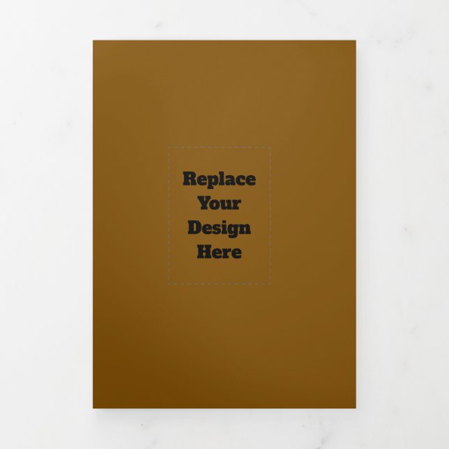 Faire-part Trois Volets Créez Votre Propre Brun (Page de couverture)