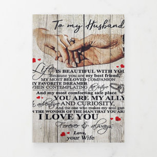 Faire-part Trois Volets Drôle cadeau pour l'homme Citations Drôle Au Mar