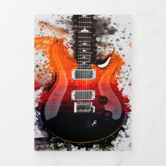 Faire-part Trois Volets Guitare Al Di Meola | Musique pop | Music Lover