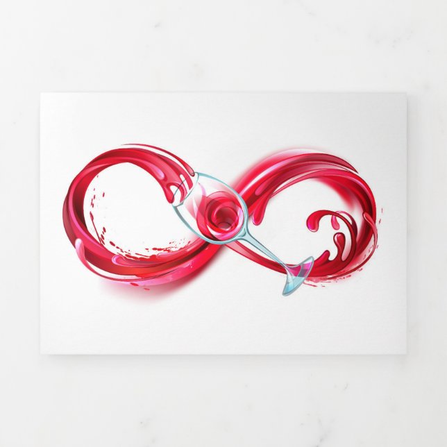 Faire-part Trois Volets Infinity (Page de couverture)