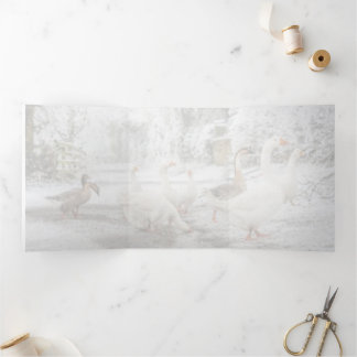 Faire-part Trois Volets naturelle de Christmas