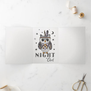 Faire-part Trois Volets Night Owl