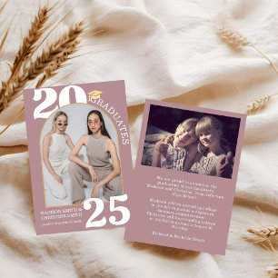 Faire-part Twin Arch Photo College Lycée