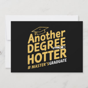 Faire-part Un autre degré plus chaud Diplôme de master Promot