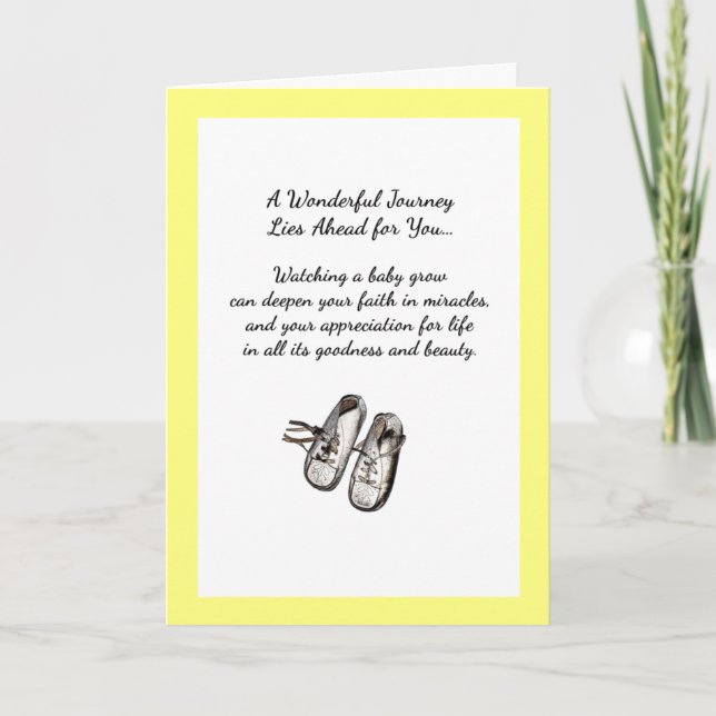 Faire-part Un merveilleux voyage se prépare pour vous...Nouve (Devant)