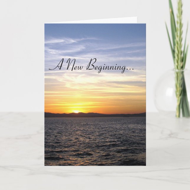 Faire-part Un nouveau début… (Devant)