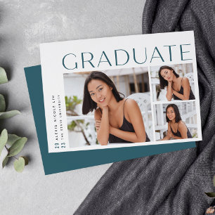 Faire-part Un nouvel angle Trois photos Collage Graduation